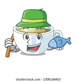 Fishing ginger tea in the cartoon shape