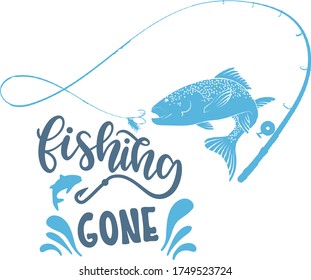 166 Gone Fishing Logo Images, Stock Photos & Vectors | Shutterstock