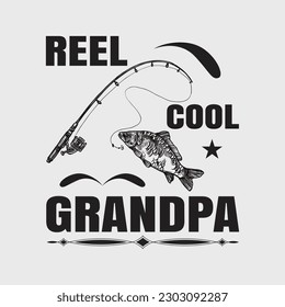 Fishing Grandpa Shirt Funny Dad Fathers Day Gift Fisherman