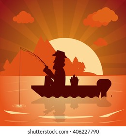 Fishing graphic design