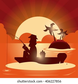 Fishing graphic design