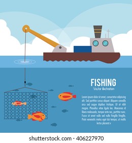 Fishing graphic design