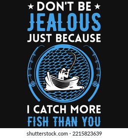 Fishing graphics tshirt design vector design 