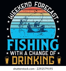 Fishing graphics tshirt design vector design 