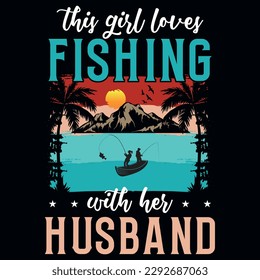 Fishing graphics tshirt design vector design 