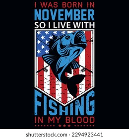 Fishing graphics tshirt design vector design 