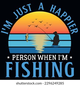 Fishing graphics tshirt design vector design 
