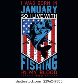 Fishing graphics tshirt design vector design 
