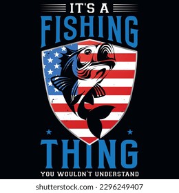 Fishing graphics tshirt design vector design 