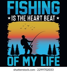 Fishing graphics tshirt design vector design 