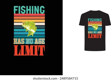 La pesca tiene un diseño de camiseta sin límite