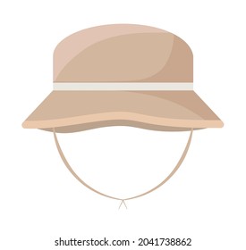 fishing hat icon over white