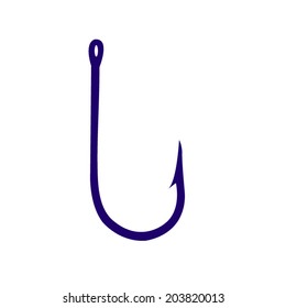 Fishing hook black