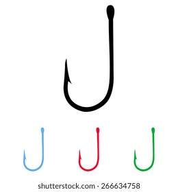 Fishing hook black