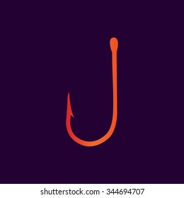 Fishing hook black