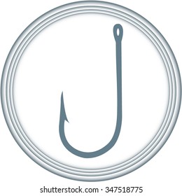 Fishing hook black