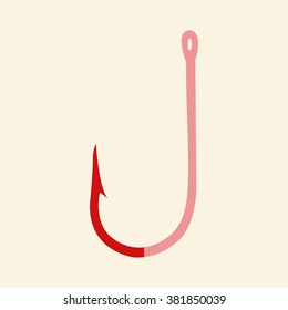 Fishing hook black