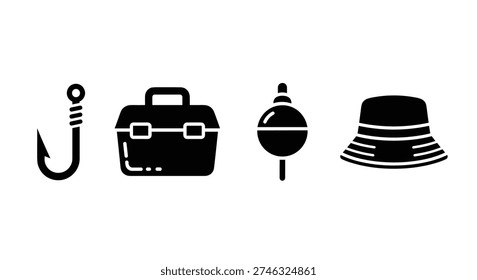 Fishing hook briefcase bobber hat