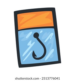 fishing hook equipment icon isolated