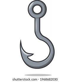 Fishing hook. Fisherman's attributes.