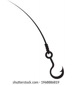 Fishing hook. Fisherman's attributes. Fishing.