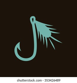 Fishing hook icon