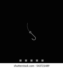 Fishing hook icon.