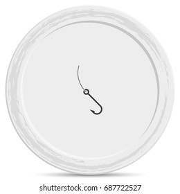Fishing hook icon.