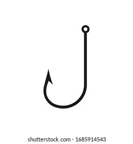 Fishing hook icon, Bait Icon, vector illustration on white background