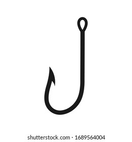 Fishing hook icon, Bait Icon, vector illustration on white background
