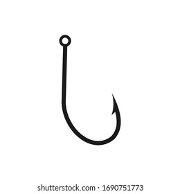 Fishing hook icon, Bait Icon, vector illustration on white background