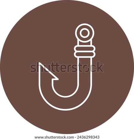 Fishing Hook Icon Design For Personal And Commercial Use