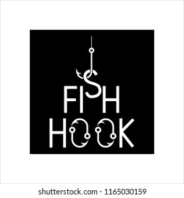 Icono de enlace de pesca Diseño Conjunto de imágenes de arte vector