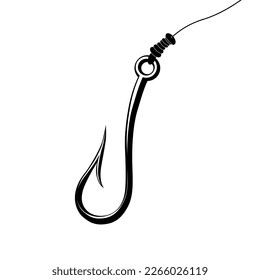 Fishing Hook Icon Design Set Vector Art Illustration