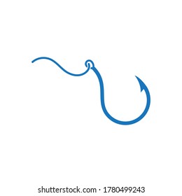 Fishing hook icon design template vector illustration