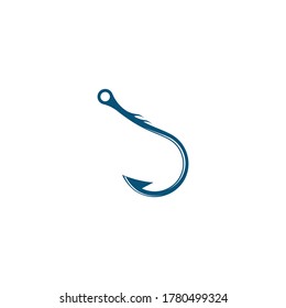 Fishing hook icon design template vector illustration