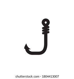 Fishing Hook Icon Design Vector Template
