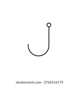 Icono de gancho de pesca Ilustración Elemento Diseño