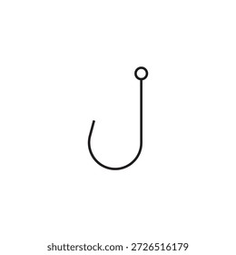 Icono de gancho de pesca Ilustración Elemento Diseño