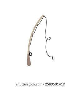 fishing hook icon illustration flat
