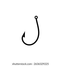 fishing hook icon illustration flat