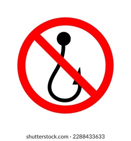 Fishing hook icon illustration on white background..eps