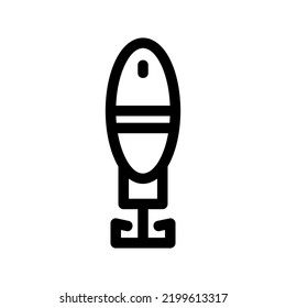 fishing hook icon or logo isolated sign symbol vector illustration - high quality black style vector icons
