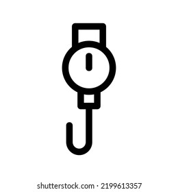 Angelhakensymbol oder Logo einzeln auf Zeichen, Vektorgrafik - hochwertige Vektorsymbole im schwarzen Stil
