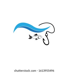 Fishing hook icon and symbol vector illustration