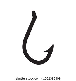 fishing hook icon in trendy flat style , hook icon 