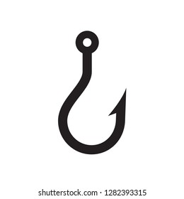 fishing hook icon in trendy flat style , hook icon 