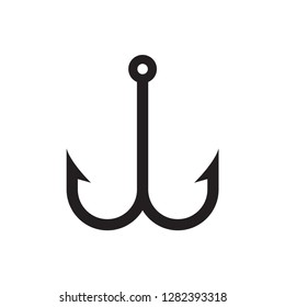 fishing hook icon in trendy flat style , hook icon 