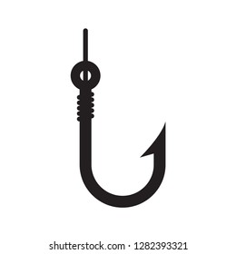 fishing hook icon in trendy flat style , hook icon 