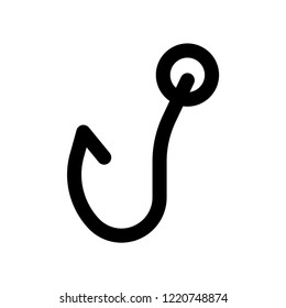 Fishing Hook icon. Trendy Fishing Hook logo concept on white background from Nautical collection. Suitable for use on web apps, mobile apps and print media.